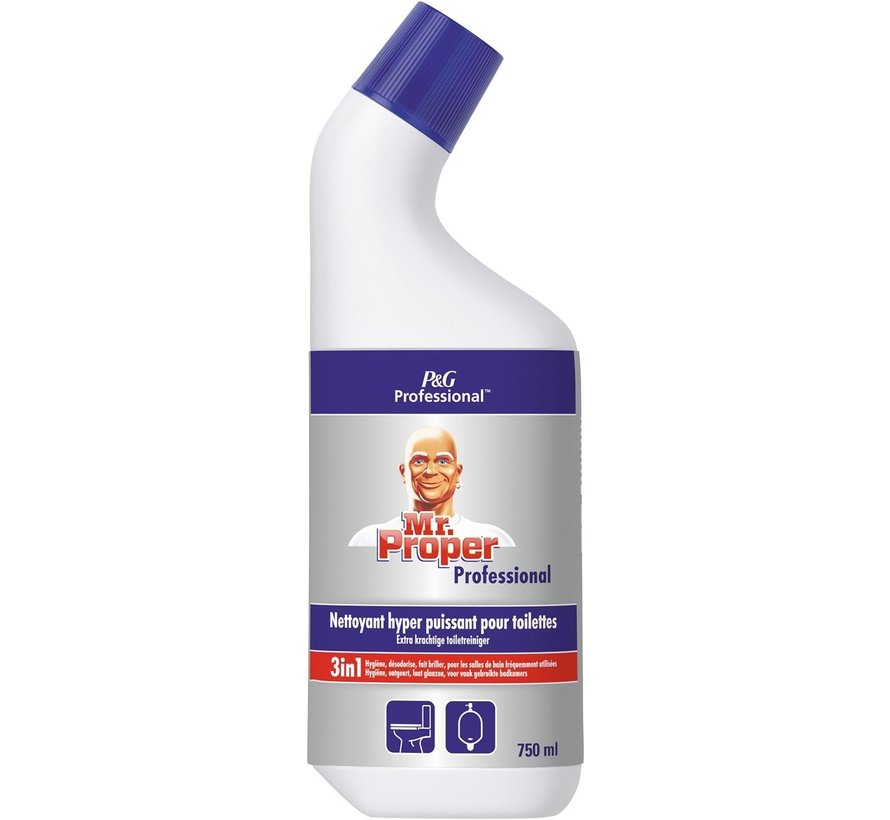 Mr. Proper - badkamer en toiletreiniger - 3in1 -  flacon van 750 ml