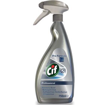 Cif - nettoyant pour acier inoxydable et verre - bouteille de 750 ml