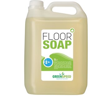 Greenspeed - savon pour sols à l'huile de lin - pour sols poreux - parfum citron - 5 litres