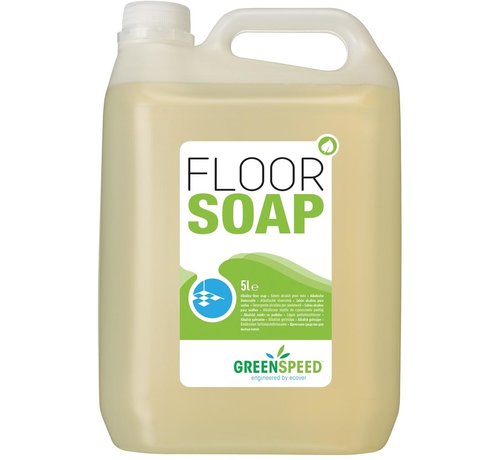 Greenspeed - savon pour sols à l'huile de lin - pour sols poreux - parfum citron - 5 litres