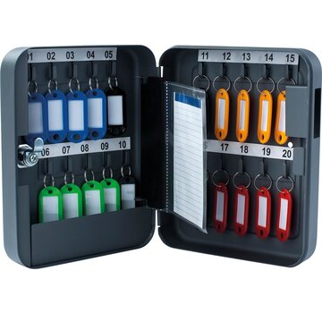 Armoire à clés - pour 20 porte-clés - 6 x 16 x 20 cm