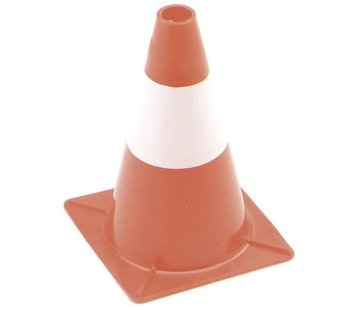 Perel - cône de signalisation - pion - hauteur 30 cm - rouge/blanc