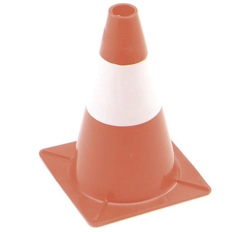 Perel - cône de signalisation - pion - hauteur 30 cm - rouge/blanc