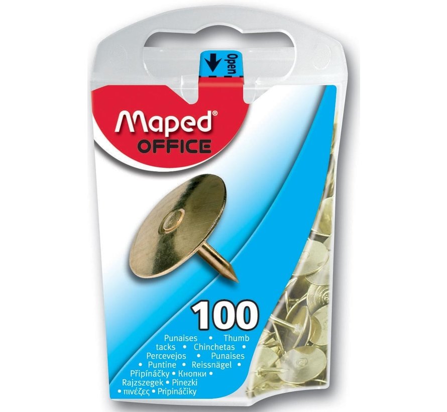 Maped - punaises - 10mm - 100 stuks