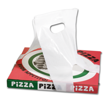 Specipack HDPE Tas - Pizza/gebaksdoosdrager - 1100x200mm - wit - 1000 stuks
