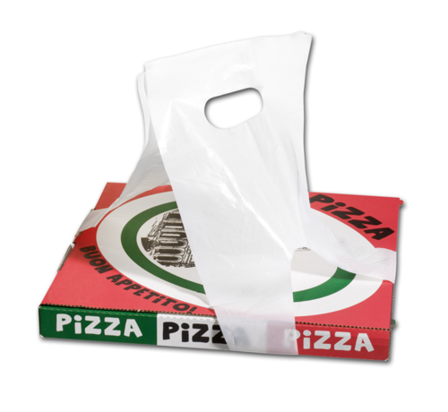 Specipack HDPE Tas - Pizza/gebaksdoosdrager - 1100x200mm - wit - 1000 stuks