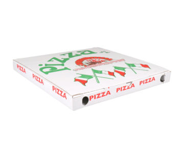 Specipack Boîte à pizza Vegetale - 32x32x3cm - blanc - 150 pièces