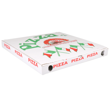 Specipack Boîte à pizza Vegetale - 32x32x3cm - blanc - 150 pièces