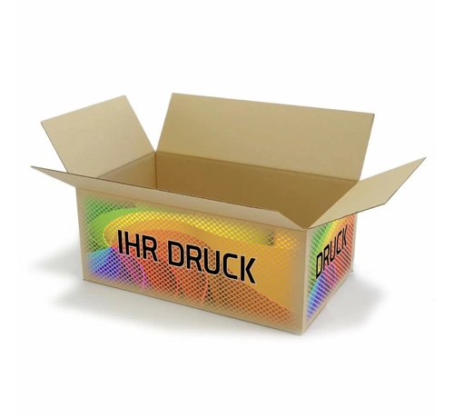 Specipack Boîtes pliantes américaines imprimées en une seule vague 294 x 194 x 144 mm - Lot de 100 boîtes imprimées avec votre propre design