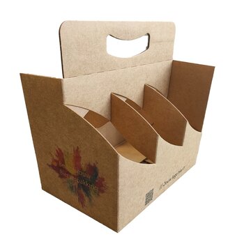 Specipack Emballage en carton pour bière, imprimé - pour 6 bouteilles de bière - 30 pièces imprimées avec votre propre design