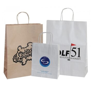 Specipack Sacs en papier imprimés - 35 x 14 x 41 cm - Par lot de 100 - Choix de couleur et de poignée
