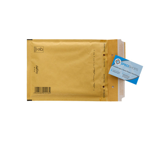Specipack Enveloppes à coussin d'air Marron C13 - Enveloppe à bulles 150 x 215 mm A5 - Boîte de 100 pcs.