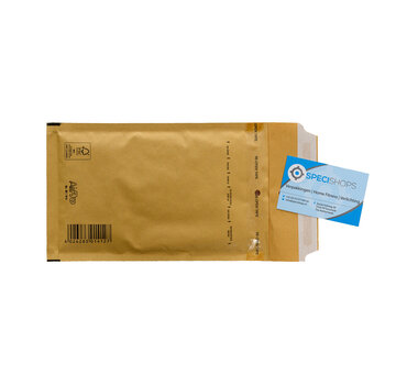 Specipack Luchtkussen enveloppen Bruin B12 - Bubbelenvelop 120 x 215 mm A6  - Doos met 200 stuks