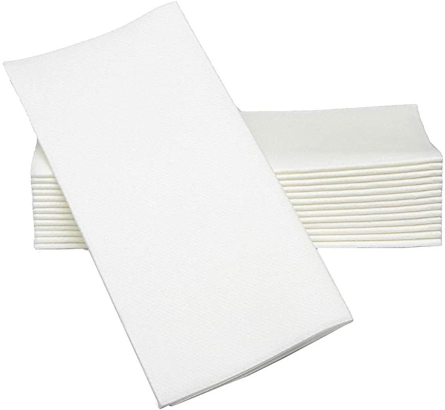 Serviette 3 plis - 40cm x 40cm - 1/8 pli - blanc - 1000 pièces