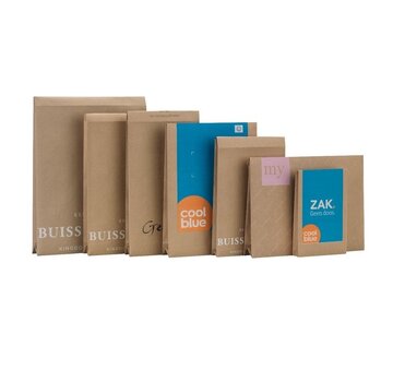 Specipack Bedrukte papieren verzendzakken - do good bag - 250 x 430 x 80 mm - 135g - met retourstrip - 100 stuks