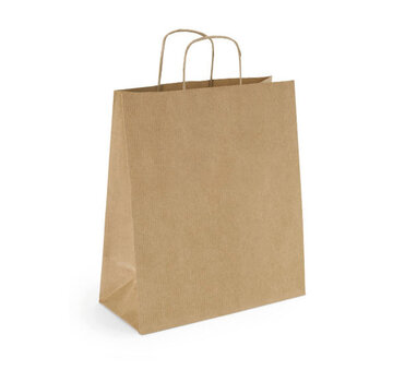 Specipack Sacs en papier - 25 x 11 x 32 cm - Cordon torsadé - 250 pièces