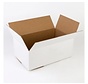 Boîtes pliantes américaines blanches simple vague 200 x 150 x 50 mm - Lot de 120 boîtes blanches