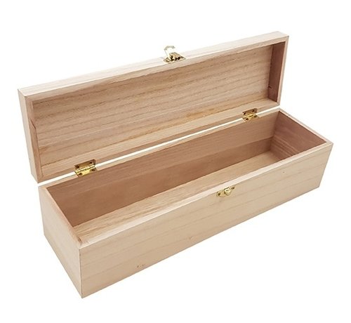 Specipack Coffret à vin en bois pour 1 bouteille - avec fermeture par clic - 36 cm x 10,4 cm x 10 cm