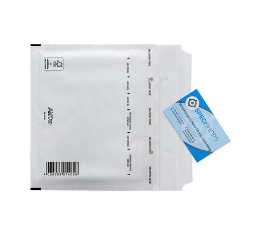 Specipack Luchtkussen enveloppen CD - Bubbelenvelop 180 x 165 mm  - Doos met 100 stuks