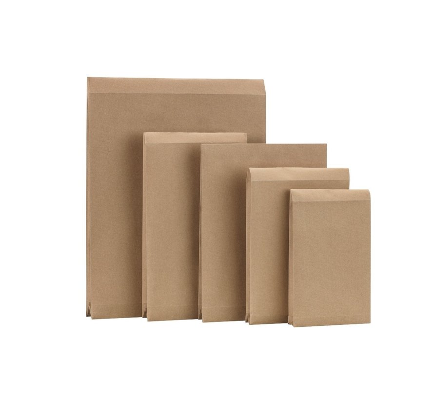 Papieren verzendzakken - do good bag - 200 x 300 x 50 mm - 135g - met retourstrip - 100 stuks