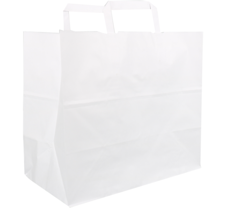 Sac en papier blanc - 32x 17x27cm - 250 pièces