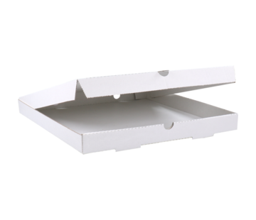 Specipack Boîte à pizza ondulée - 33 x 33 x 4 cm - blanc - 100 pièces