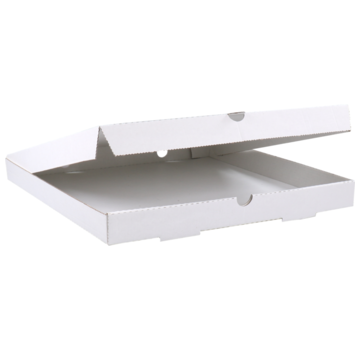 Specipack Boîte à pizza en carton ondulé - 33x33x4,5cm - blanc - 100 pièces