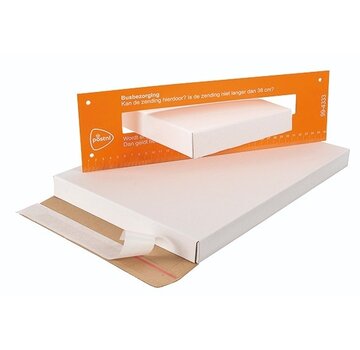 Specipack Boîte aux lettres en carton ondulé A4+ avec 2 x fermeture autocollante - 350 x 250 x 28 mm - paquet de 20 pièces