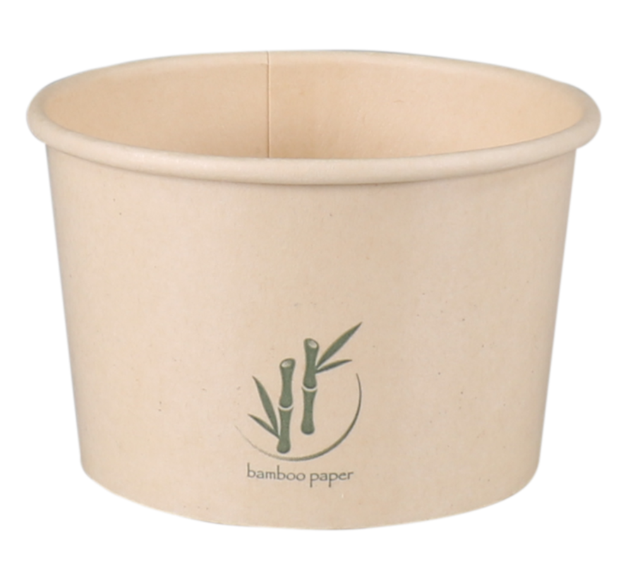 Coupe à glace en carton - papier bambou - 4oz/100ml - 1000 pièces