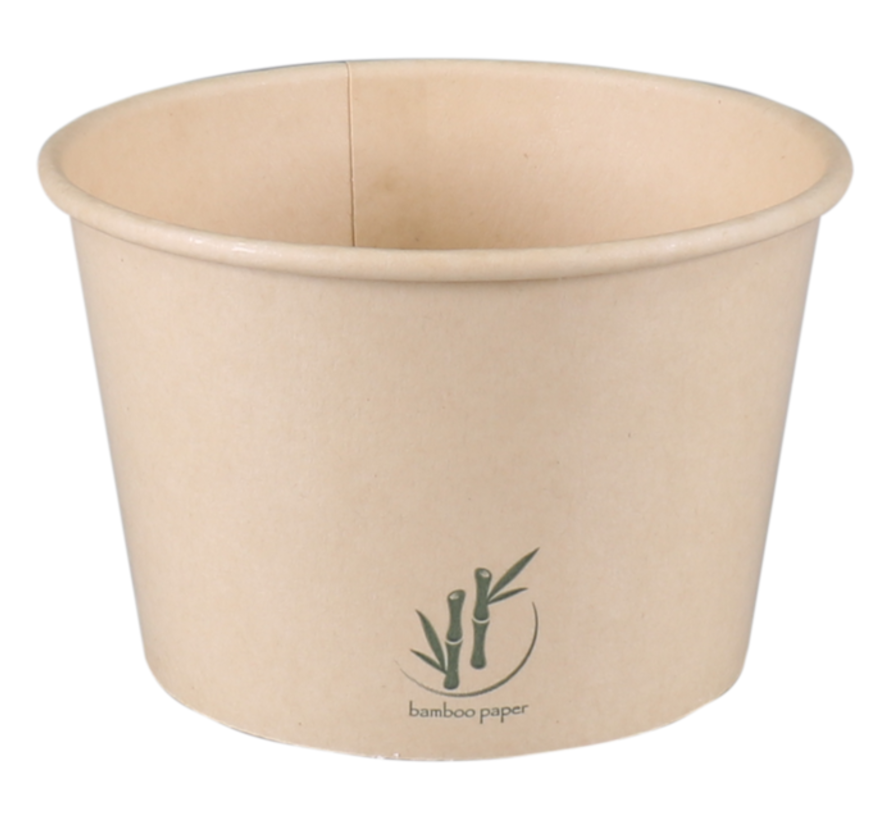 Coupe à glace en carton - papier bambou - 8oz/200ml - 1000 pièces