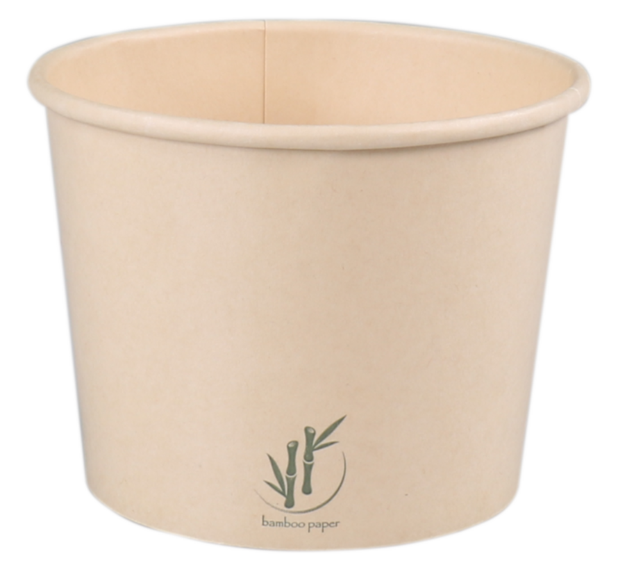 Coupe à glace en carton - papier bambou - 12oz/300ml - 1000 pièces