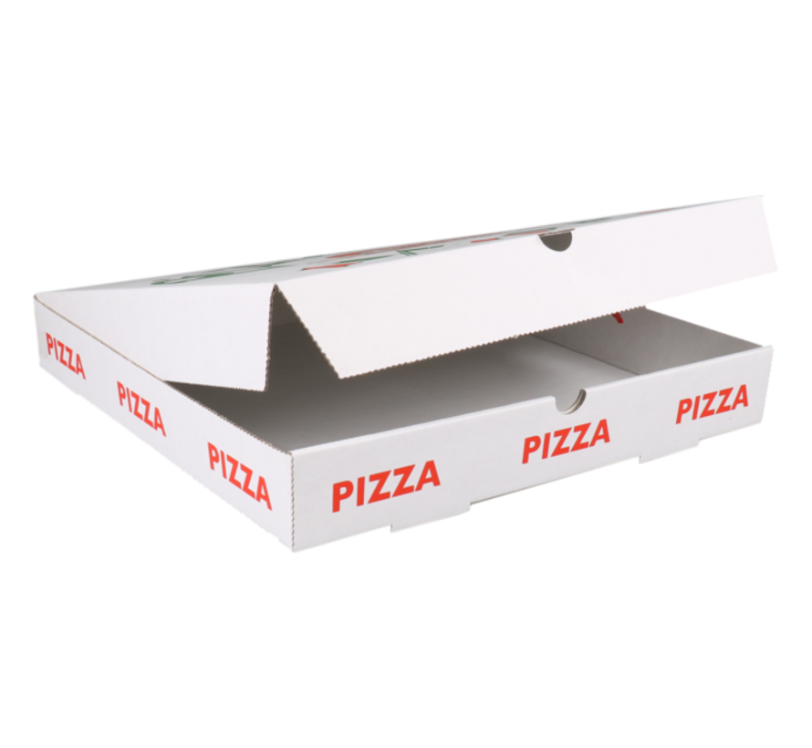 Boîte à pizza Americano - 30x30x3cm - blanc - 150 pièces