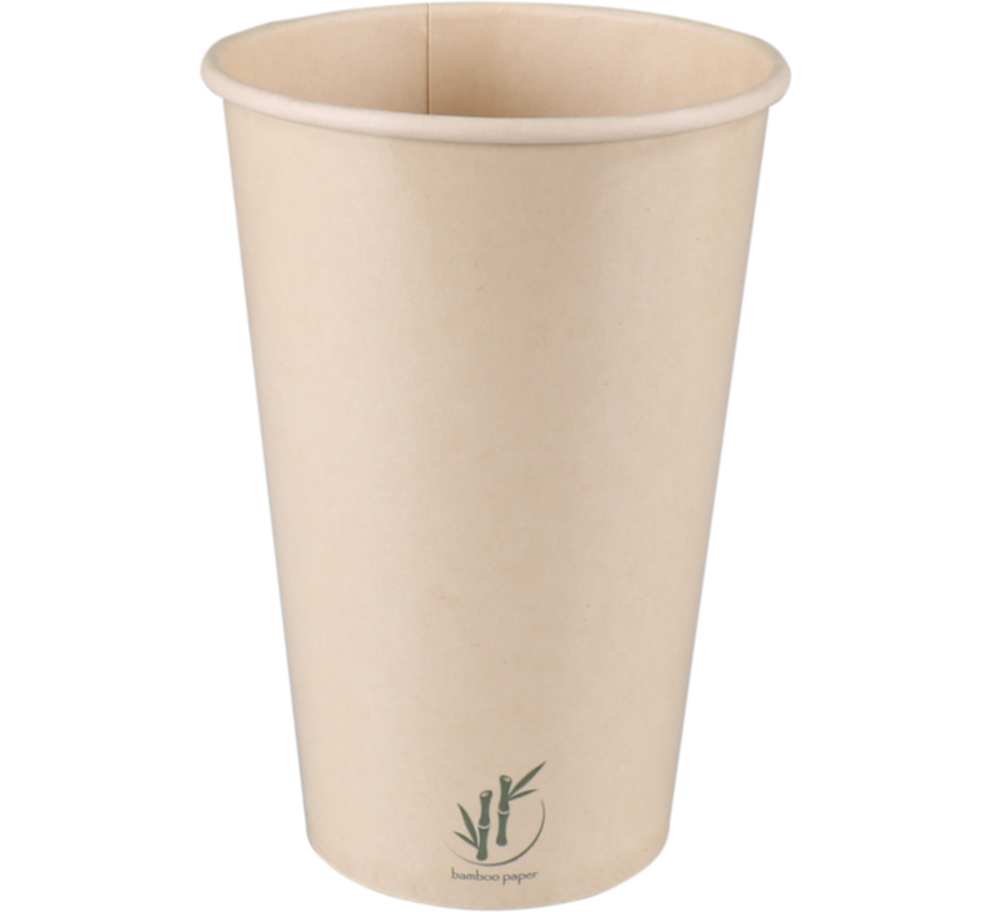 Kartonnen Milkshakebeker - bamboepapier - 480ml - 1000 stuks