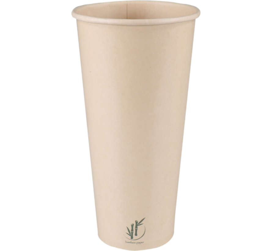 Gobelet Milkshake en carton - papier bambou - 500ml - 500 pièces