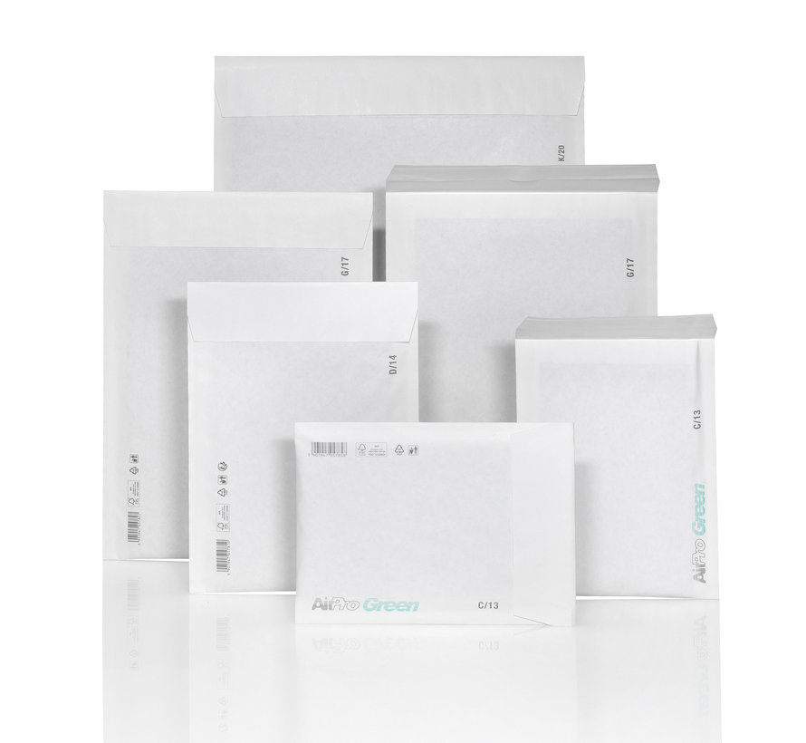 Enveloppe matelassée C13 - Entièrement recyclable - 150 x 215 mm A5 - Boîte de 100 pièces