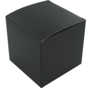 Specipack Boîte cadeau noire - cube - 8x8x8cm - 25 pièces