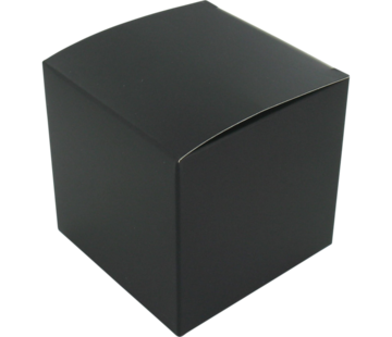 Specipack Boîte cadeau noire - cube - 8x8x8cm - 25 pièces