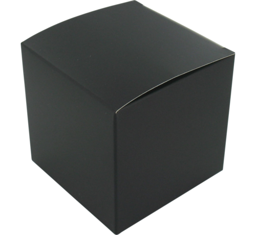 Specipack Zwarte geschenkdoos - kubus - 8x8x8cm - 25 stuks