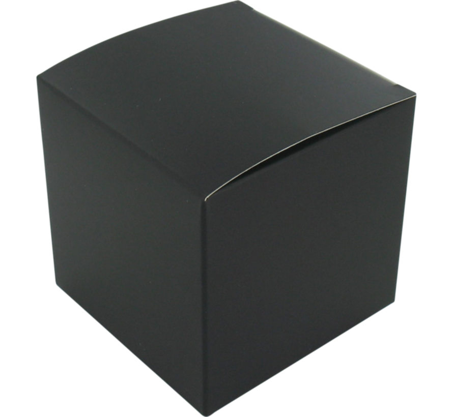 Boîte cadeau noire - cube - 10x10x10cm - 25 pièces