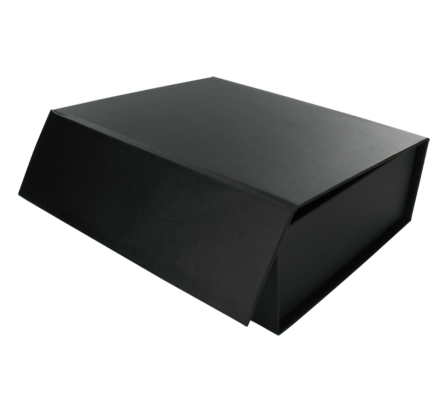 Boîte cadeau noire - avec fermeture magnétique - 155x130x50mm - 50 pièces