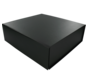Zwarte geschenkdoos - met magneetsluiting - 210x195x65mm -  5 stuks