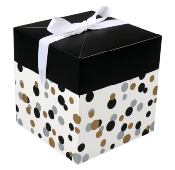 Specipack Boîte à confettis - Pop Up Box - 15x15x15cm - 25 pièces