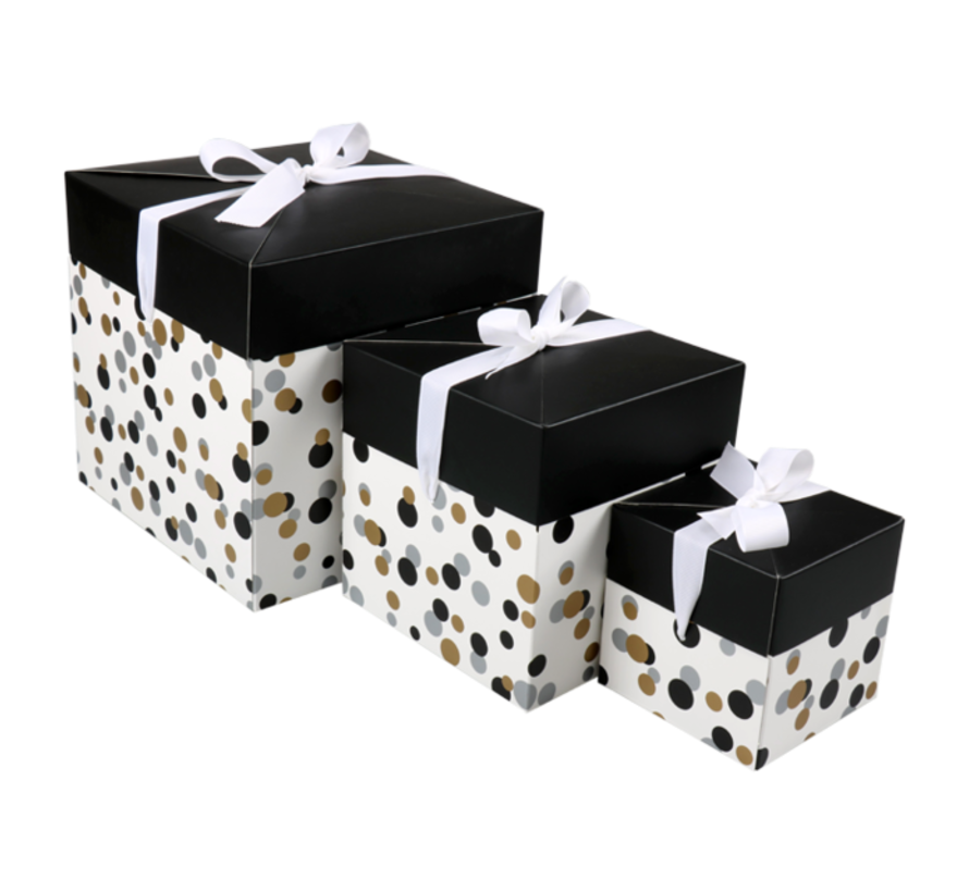 Boîte à confettis - Pop Up Box - 15x15x15cm - 25 pièces
