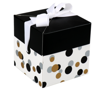 Specipack Boîte à confettis - Pop Up Box - 10x10x10cm - 25 pièces