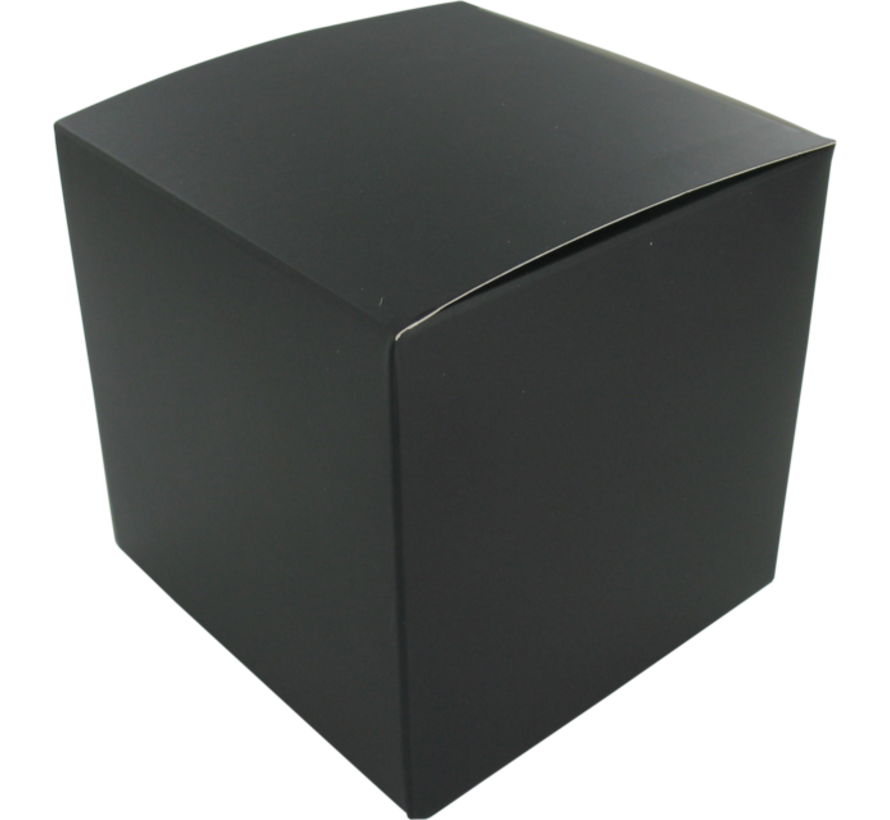 Boîte cadeau noire - cube -12x12x12cm - 25 pièces