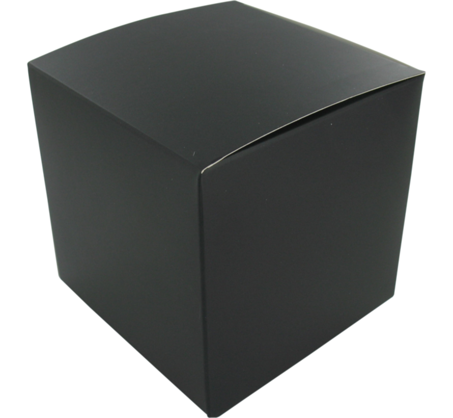 Zwarte geschenkdoos- kubus -12x12x12cm - 25 stuks
