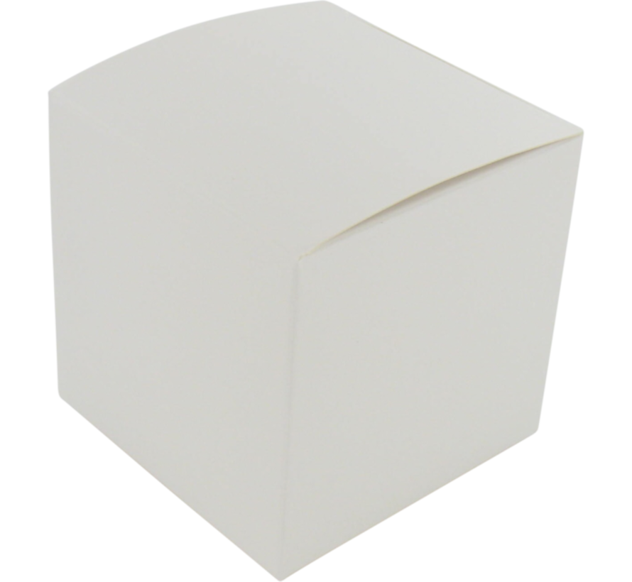 Witte geschenkdoos - kubus - 8x8x8cm - 25 stuks