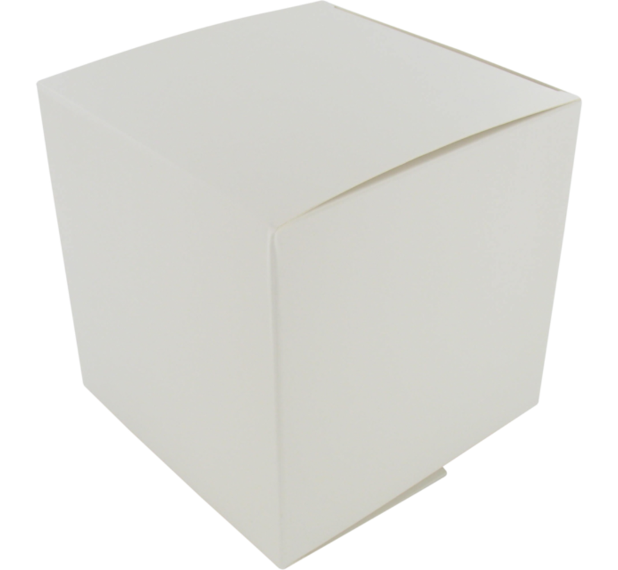 Boîte cadeau blanche - cube - 12x12x12cm - 25 pièces