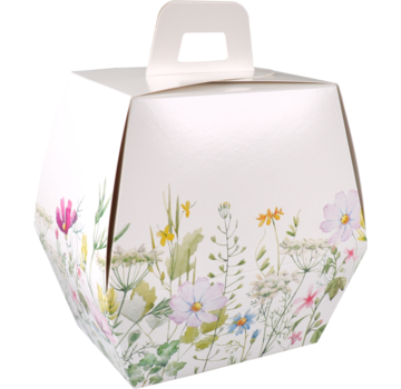 Specipack Boîte de Pâques - Floral - carton - 180x126x233mm - 25 pièces