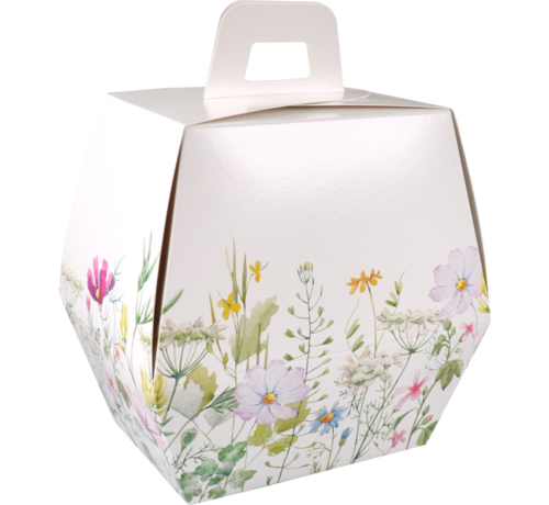 Specipack Boîte de Pâques - Floral - carton - 180x126x233mm - 25 pièces